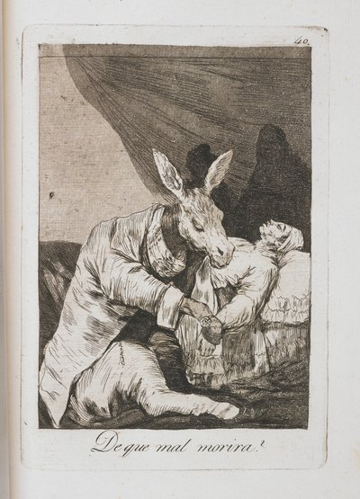 Plate from Los Caprichos by Francisco de Goya